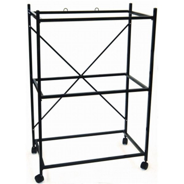 Peticare Three Shelf Stand for Medium Bird Breeding Cage in Black PE145690